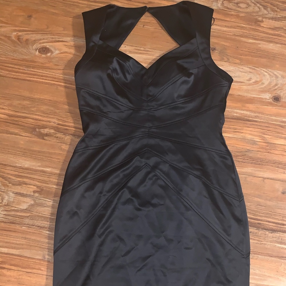 Women’s Black Jessica Simpson satin fabric dress